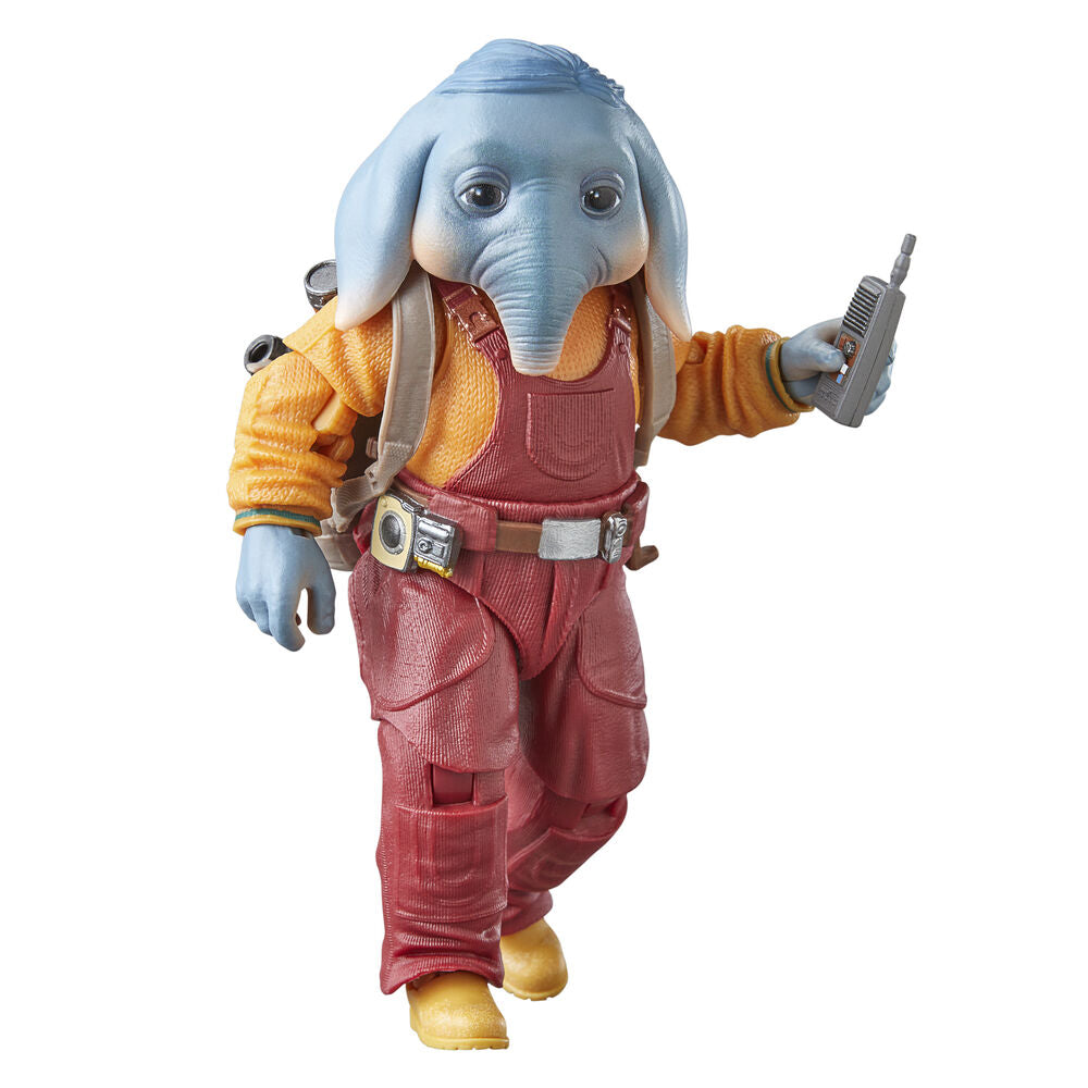 Vue arrière détaillée de la figurine articulée Neel At Attin Star Wars Skeleton Crew