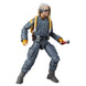 Vue latérale de la figurine Star Wars Skeleton Crew KB At Atin en position dynamique
