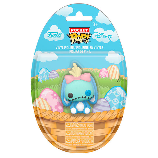 Figurine Pocket POP Disney Scrump en costume de lapin de Pâques, vue de profil montrant les détails soignés FUNKO