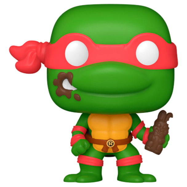 Figurine Pocket POP Funko de Raphael des Ninja Turtles vue de face, taille 3,75 cm avec un design détaillé et coloré