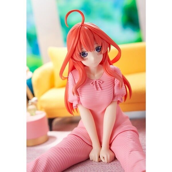 Vue arrière de la figurine Itsuki Nakano de The Quintessential Quintuplets avec accessoires