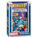 Figurine Funko POP Captain America Avengers Marvel édition exclusive Comic Cover vue de face avec détails colorés