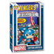 Figurine Funko POP Captain America Avengers Marvel édition exclusive Comic Cover vue de face avec détails colorés