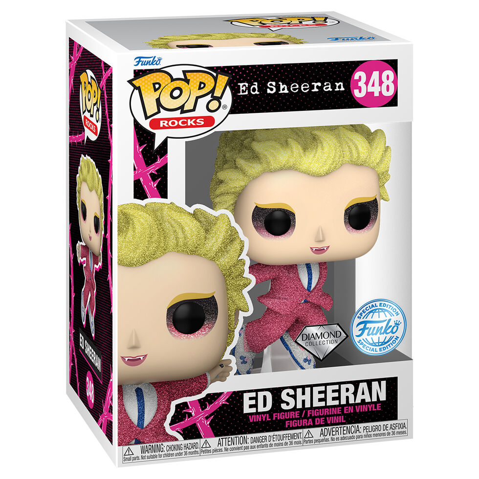Figurine Funko POP exclusive Ed Sheeran Rocks en vinyle de 9 cm dans sa boîte cadeau originale