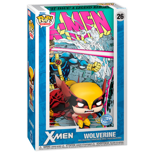 Figurine FUNKO POP exclusive Wolverine Marvel X-Men vue de face avec détails précis
