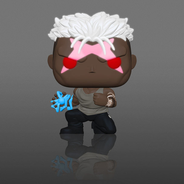 Vue détaillée de la figurine Funko POP Scar exclusive, personnage de Fullmetal Alchemist Brotherhood, avec ses couleurs vives et son design soigné.