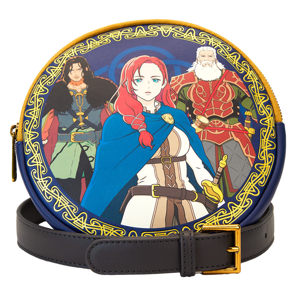 Doublure intérieure assortie avec motifs inspirés de La Guerre des Rohirrim