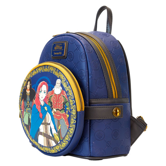 Poignée supérieure robuste du sac à dos The Lord of the Rings en gros plan