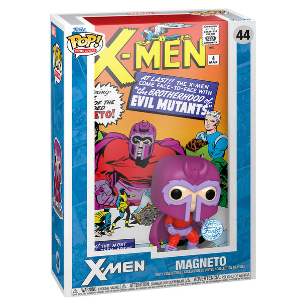 Figurine Funko POP Magneto exclusive Marvel X-Men vue de face avec détails colorés et finition soignée