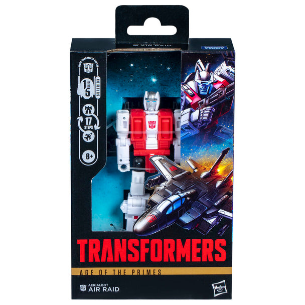 Figurine Transformers Air Raid Aerialbot en mode robot de 14cm sur fond blanc