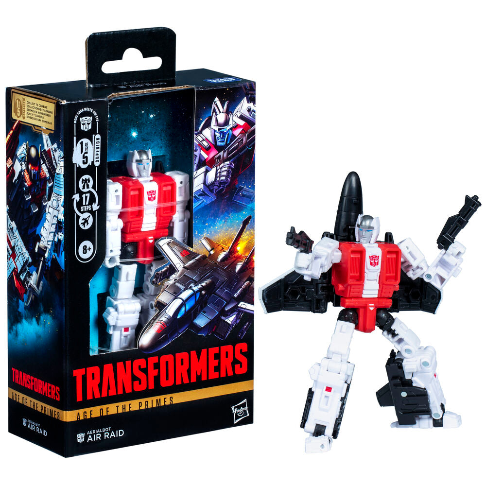 Figurine Air Raid Aerialbot en mode jet avec ailes déployées et détails précis