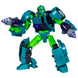 Transformation étape par étape de la figurine Waspinator de robot à voiture de sport, démonstration en 22 mouvements.