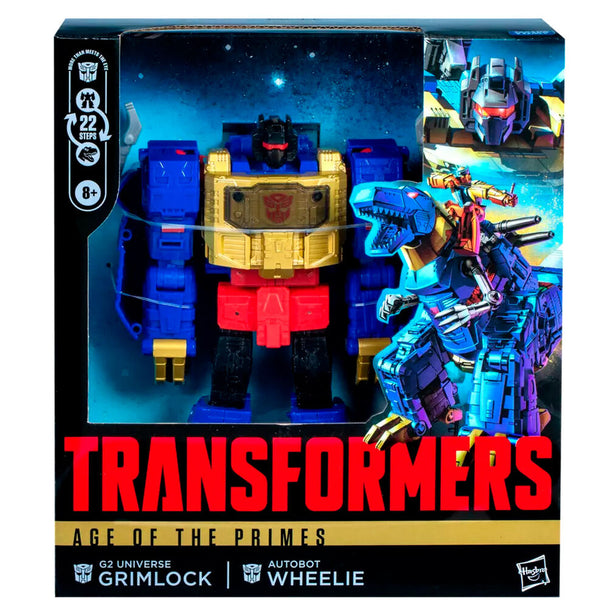 Figurine Transformers Grimlock Autobot Wheelie 19cm en mode robot vue de face avec détails précis