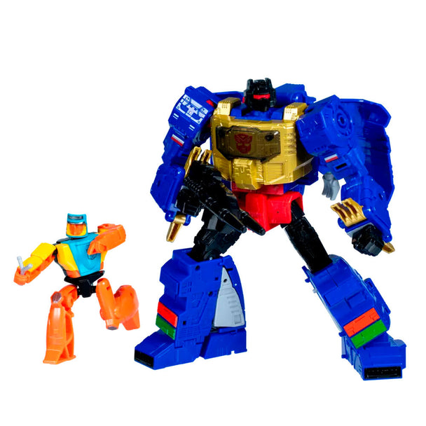 Transformation étape par étape de la figurine Grimlock en dinosaure, montrant la flexibilité des articulations