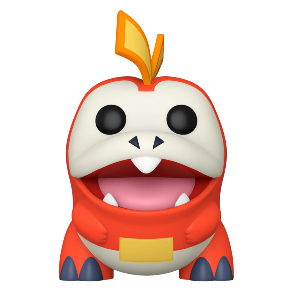 Figurine Funko POP de Fuecoco Chochodile Krokel en vinyle de 9 cm dans sa boîte cadeau colorée.