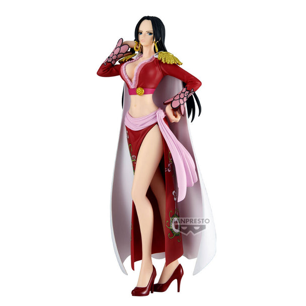 Figurine Boa Hancock Glitter & Glamorous One Piece vue de face, détails scintillants et posture élégante