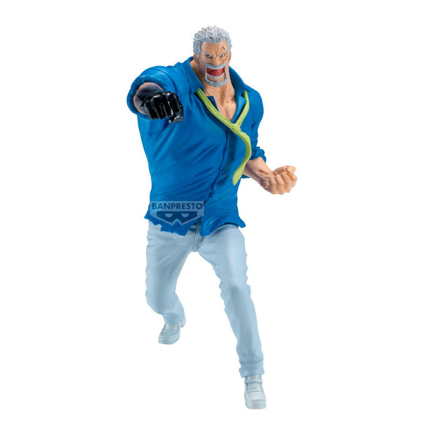 Figurine Monkey D Garp One Piece de 15 cm vue de face avec détails soignés