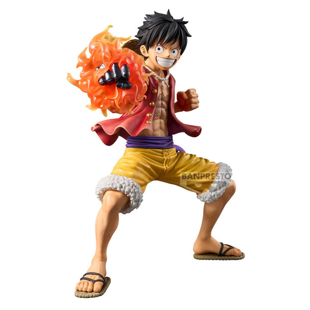 Figurine Monkey D. Luffy Grandista édition spéciale 21cm vue de face avec détails précis
