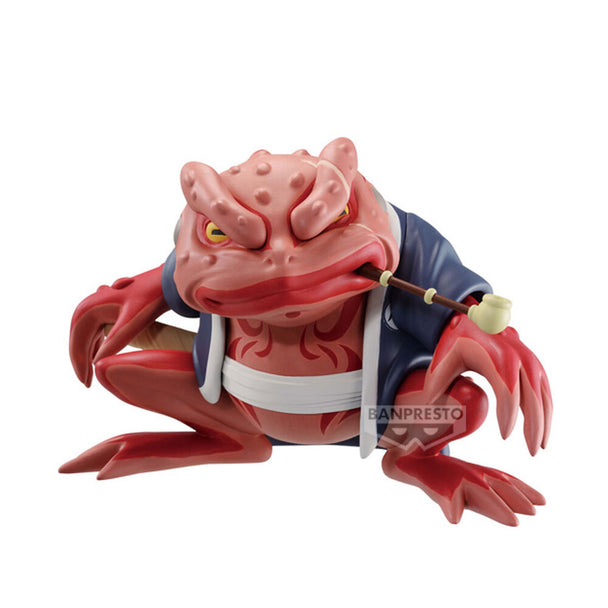 Figurine Gamabunta de Naruto Shippuden en soft vinyl 10cm, vue de face avec détails précis et couleurs vives.