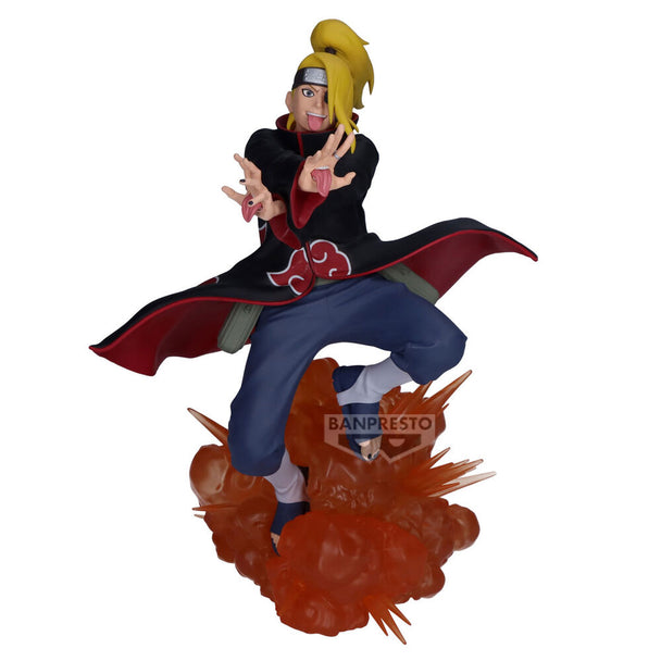 Figurine Deidara Naruto Shippuden 18cm vue de face avec détails de vêtements et expression dynamique