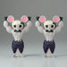 Set complet de deux figurines Muscular Mice Demon Slayer avec détails précis et couleurs vives