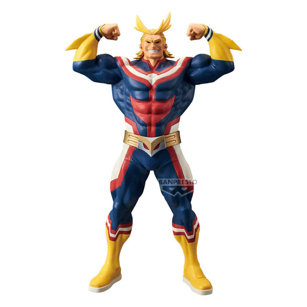 Figurine Grandista All Might de My Hero Academia mesurant 28 cm, avec détails précis et peinture fidèle à l'anime.