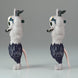 Détail rapproché des visages expressifs des deux figurines Demon Slayer Muscular Mice