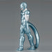 Vue latérale de la figurine Cooler en métal mettant en valeur la posture dynamique et les couleurs vives