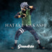 Zoom sur le visage de Kakashi Hatake avec son masque caractéristique et son œil Sharingan visible