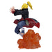 Image arrière de la figurine Deidara Naruto Shippuden mettant en valeur la texture des vêtements et cheveux