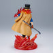 Ensemble complet des 5 images présentant différentes perspectives de la figurine Sabo BANPRESTO