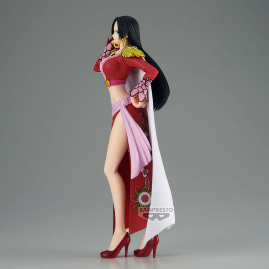 Vue arrière de la figurine Boa Hancock montrant la qualité des finitions et le design soigné