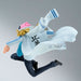 Figurine Koby One Piece Battle Record posée sur socle, illustrant sa stabilité et son design
