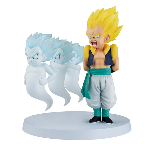 Figurine Dragon Ball Gotenks & Ghost Ichibansho vue de face en détail haute qualité