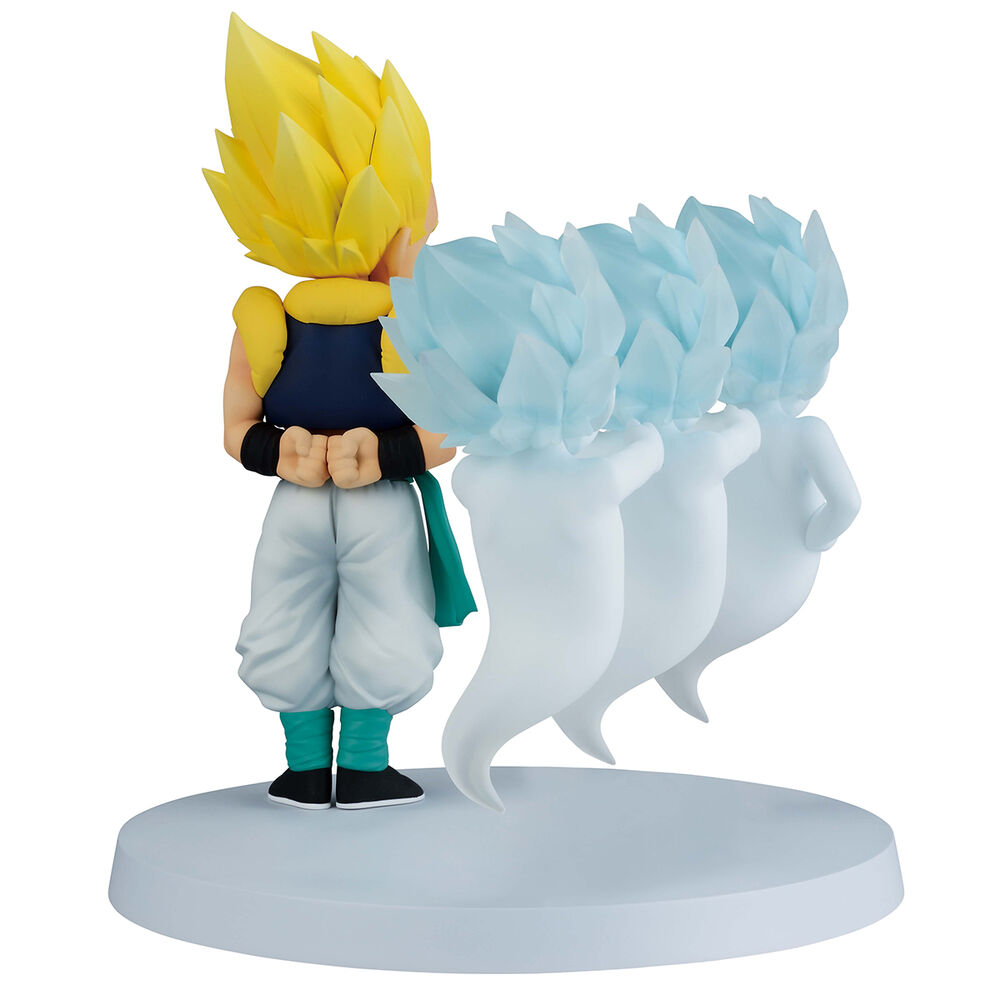 Vue arrière de la figurine Dragon Ball Gotenks & Ghost Ichibansho montrant les détails sculptés