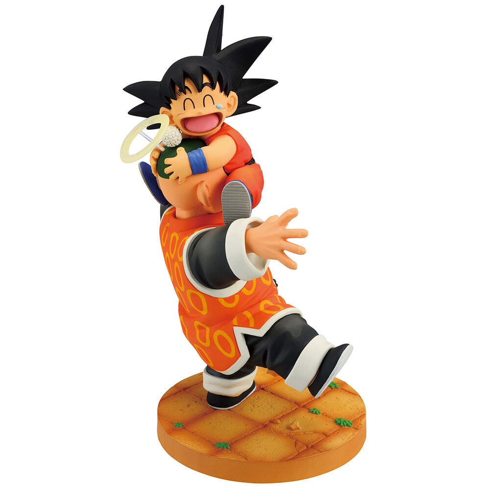 Profil de la figurine Son Goku & Grandpa Son Gohan BANPRESTO avec couleurs vives et finitions soignées