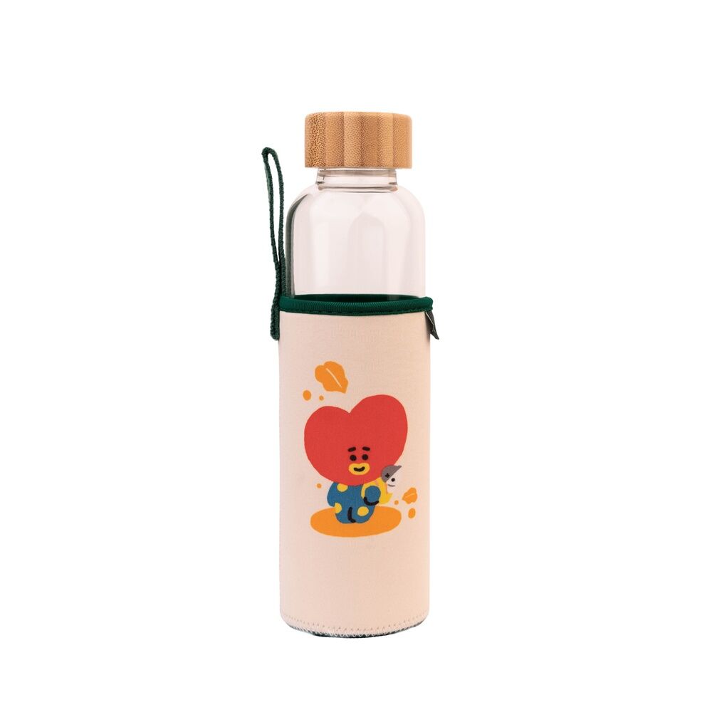Bouteille BT21 Tata 500ml avec housse néoprène, prête à être transportée facilement