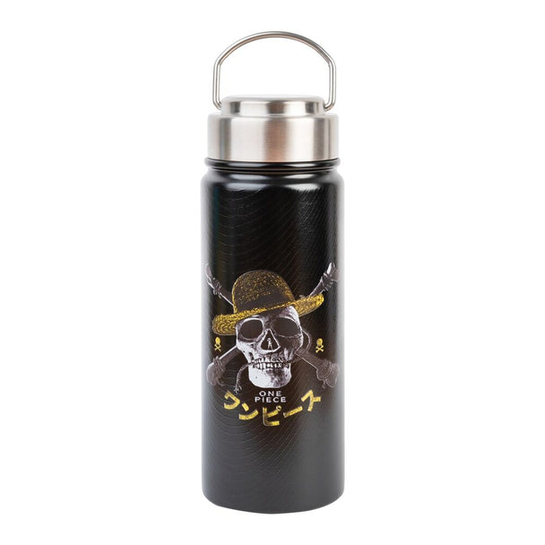 Bouteille One Piece en acier inoxydable de 500ml vue de face avec logo ERIK