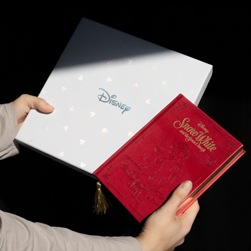 Présentation du coffret complet avec cahier, stylo et boîte sur fond blanc