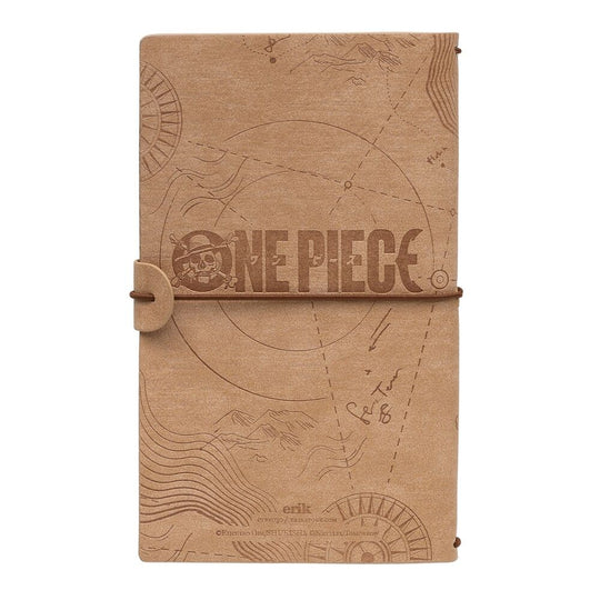 Détail de la fermeture élastique noire qui maintient le carnet fermé et protégé