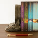 Serre-livres Harry Potter Chambre des Secrets positionné sur une étagère avec livres
