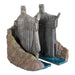 Serre-livres Argonath Seigneur des Anneaux en résine peint à la main vue de face