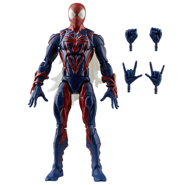 Vue rapprochée de la tête articulée de la figurine Spider-Man Hasbro 15cm
