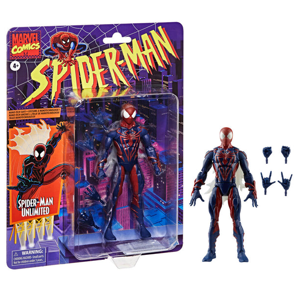 Figurine Spider-Man Marvel Comics de 15cm en position dynamique avec accessoires Hasbro