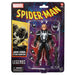 Vue rapprochée du visage de la figurine Agent Venom Spider-Man