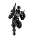 Figurine Marvel Agent Venom debout sur fond blanc, accessoires visibles