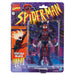 Figurine Spider-Man posée avec ses accessoires inclus sur fond blanc