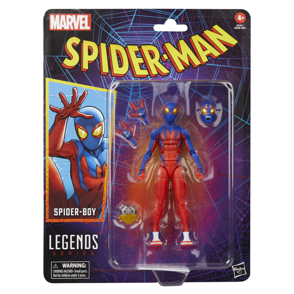 Accessoires inclus avec la figurine Spider-Boy Marvel de 15cm par HASBRO