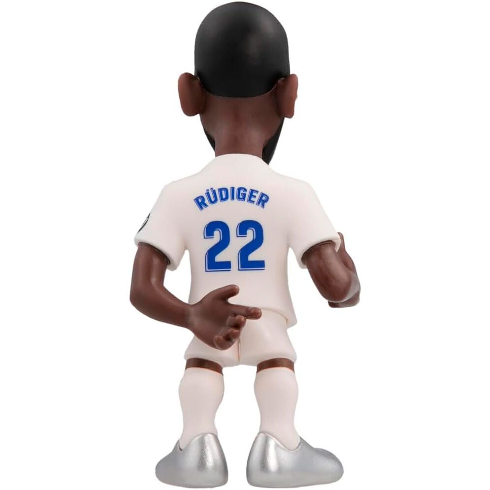 Ensemble des 5 images montrant différents angles de la figurine Real Madrid Antonio Rudiger