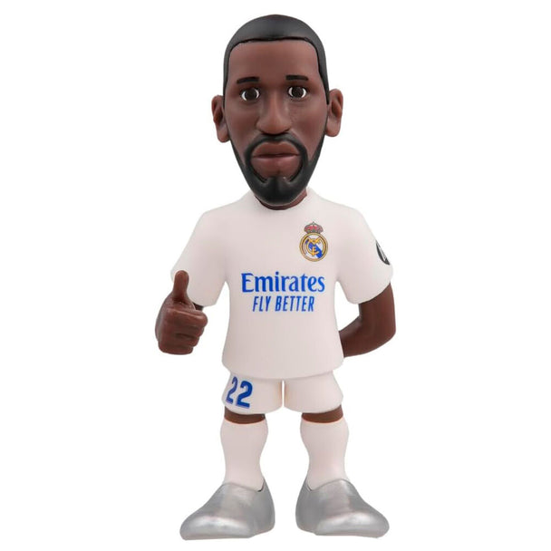 Profil gauche de la figurine Real Madrid Antonio Rudiger MINIX avec maillot blanc